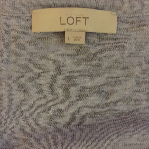 [[SOLD]] Ann Taylor Loft Light Blue Sweater - Picture 2 of 2