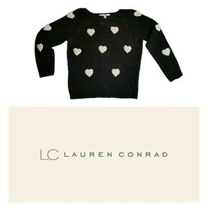 LC Lauren Conrad Heart Sweater NWT