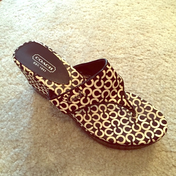 Coach Shoes - Coach wedge sandals