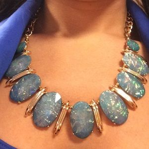 Gorgeous blue statement necklace