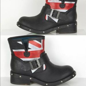 London Rebel motorcycle boots size 8