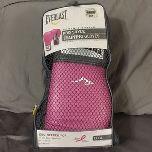 SOLD pink women's pro boxing gloves and hand wraps