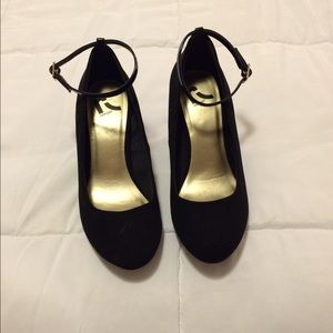 Black wedge maryjanes