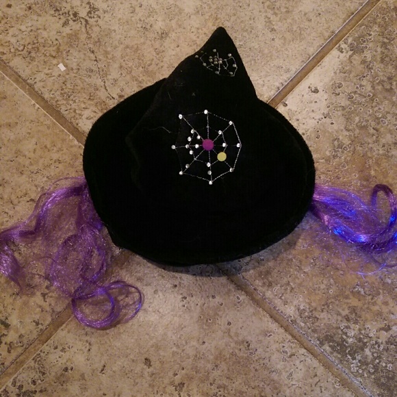 Dog witch hat