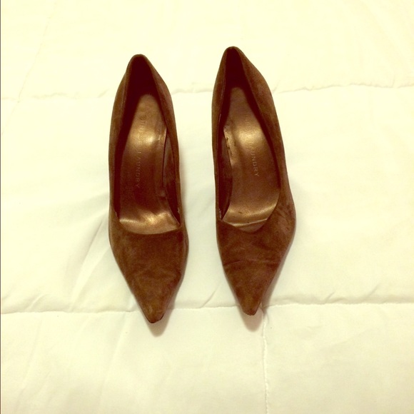 Brown Suede Chinese Laundry stilettos
