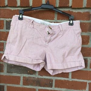 White and red pinstripe Old Navy shorts