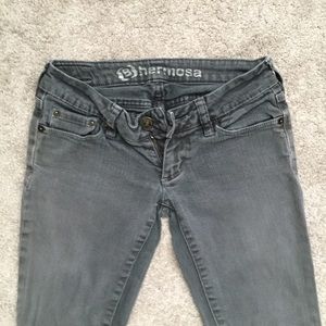 Grey Bullhead Hermosa Super Skinny Jeans