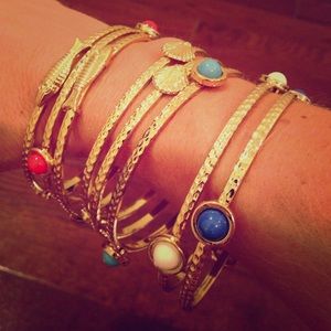 Lolly Pulitzer gold bracelets