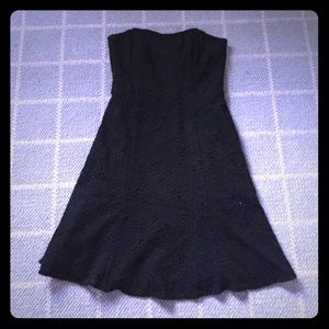 Lilly Pulitzer Strapless Black Dress