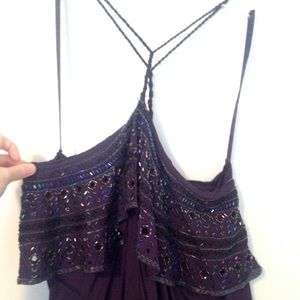Purple free people halter top