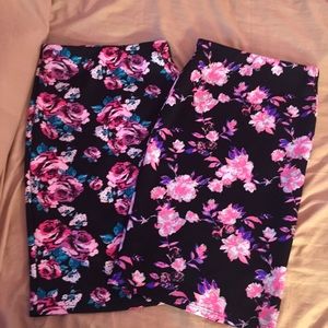 Floral pencil skirts