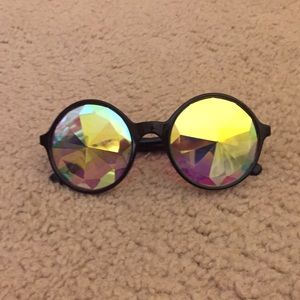 Kaleidoscopic Round Sunglasses