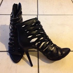 BCBGeneration black strap heels