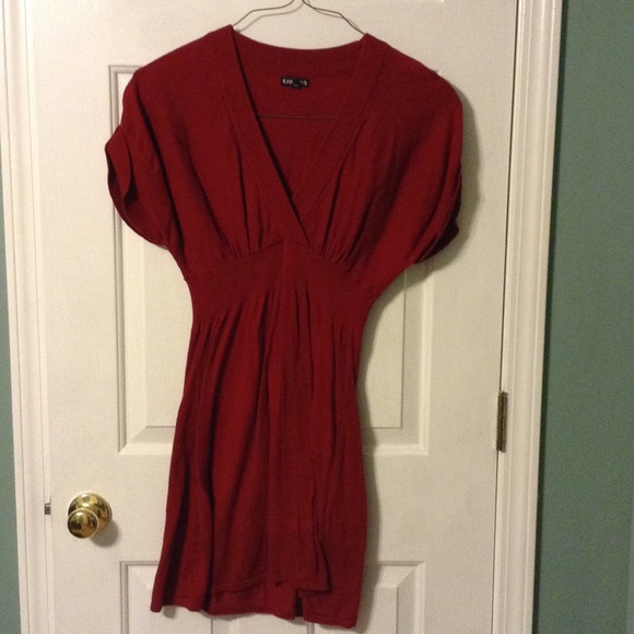 Red sweater dress or tunic