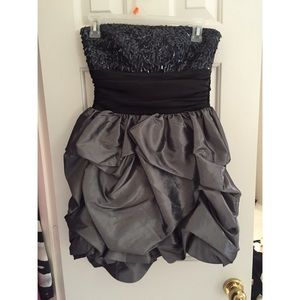 Black & Gray Homecoming Dress