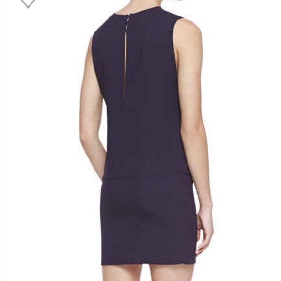 IRO Bredy  Drape Dark Purple Jersey Dress NWOT - Picture 3 of 4