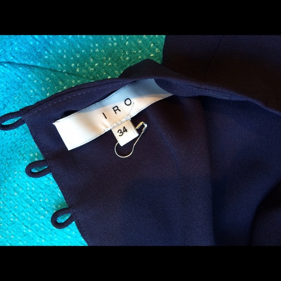 IRO Bredy  Drape Dark Purple Jersey Dress NWOT - Picture 4 of 4