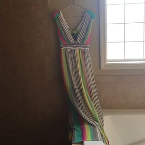 Love striped maxi dress