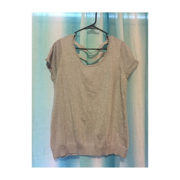 Silver sparkly top
