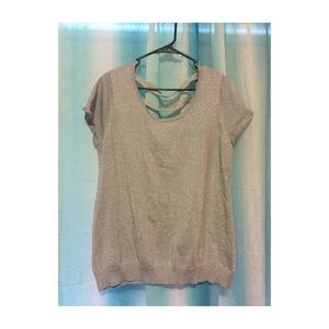 Silver sparkly top