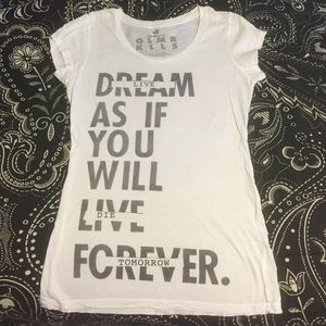 EUC - white fitted tee