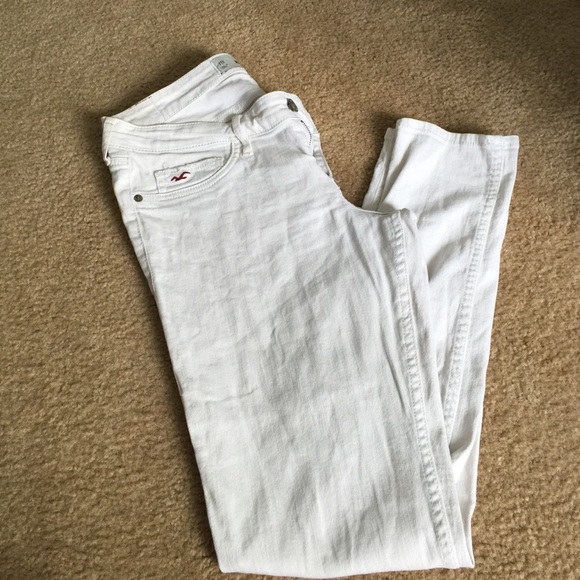 White hollister jeans size 11