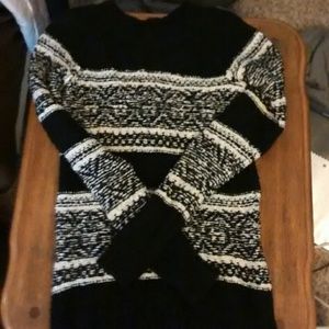 Black and white sweater