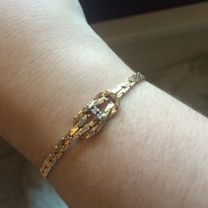 Gold and Diamond tennis bracelet