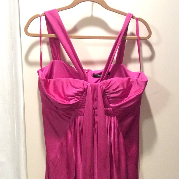 Bcbg magenta silky pleated top - Picture 1 of 4