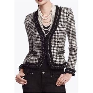White House Black Market Houndstooth Blazer