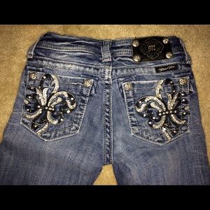 Girls Miss Me Bootcut Jeans, size 10 (kids)