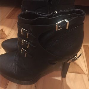 BCBG platform booties