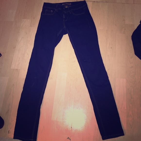 Dark blue denim