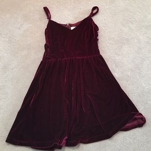 Velvet cut out dress