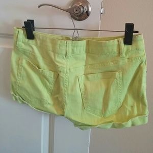 Neon Yellow/Green Size 5 Shorts