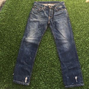 NSF straight slouch jeans