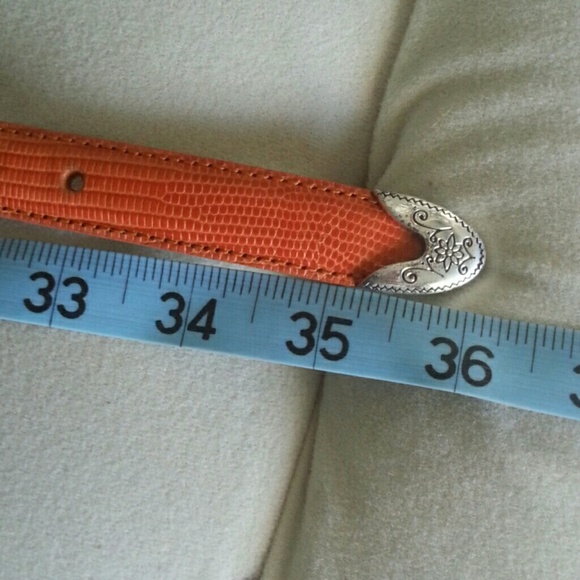 Brighton Orange Leather Belt - Picture 3 of 4