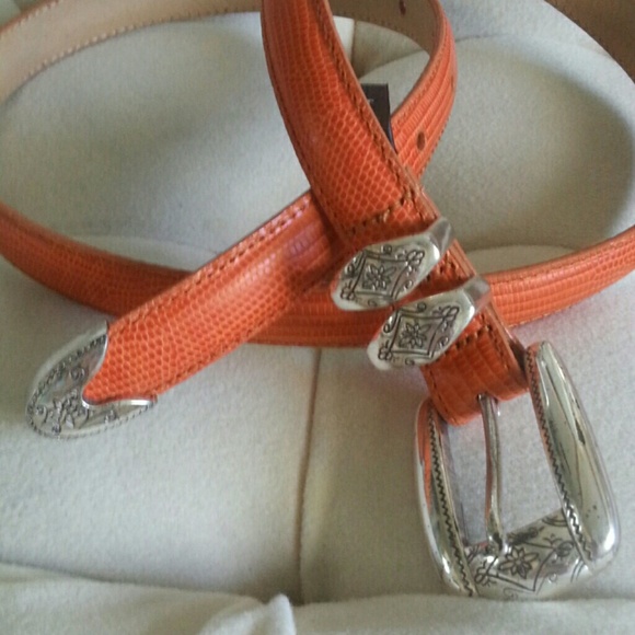 Brighton Orange Leather Belt - Picture 4 of 4