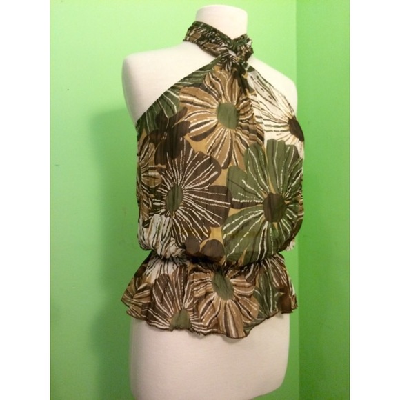 CLEAR OUT Gorgeous Sunflower halter tunic