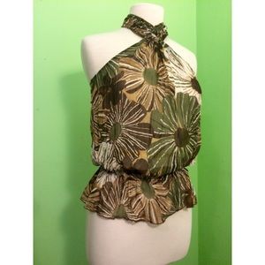 CLEAR OUT Gorgeous Sunflower halter tunic