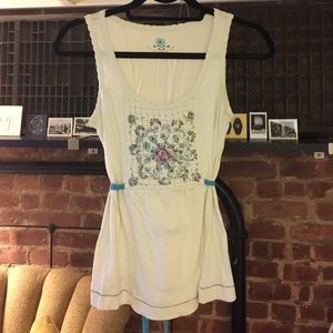 vintage anthropologie woven tank (xs)