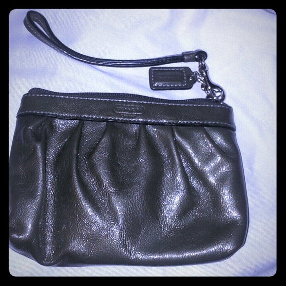 Coach Pewter Wristlet