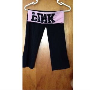 Love Pink sequin crop leggings