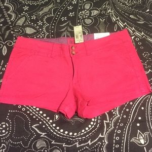 AE Pink Shortie Shorts