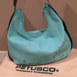 Petusco Leather Hobo-style purse