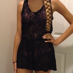 Arie lace swimsuit romper coverup