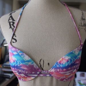 VS Pink Tribal Bikini Top