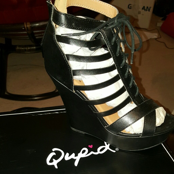 Qupid Platform Wedge Sandal