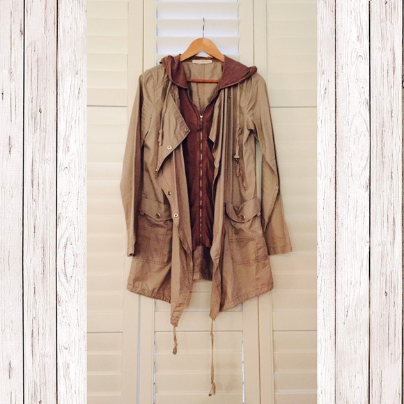 Layered Urban Khaki/Brown Jacket - Picture 2 of 4