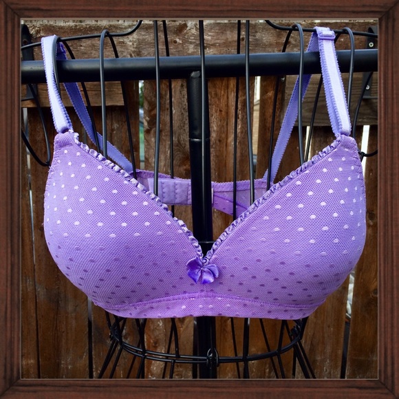 Lavender Lace Wireless Bra; NWOT